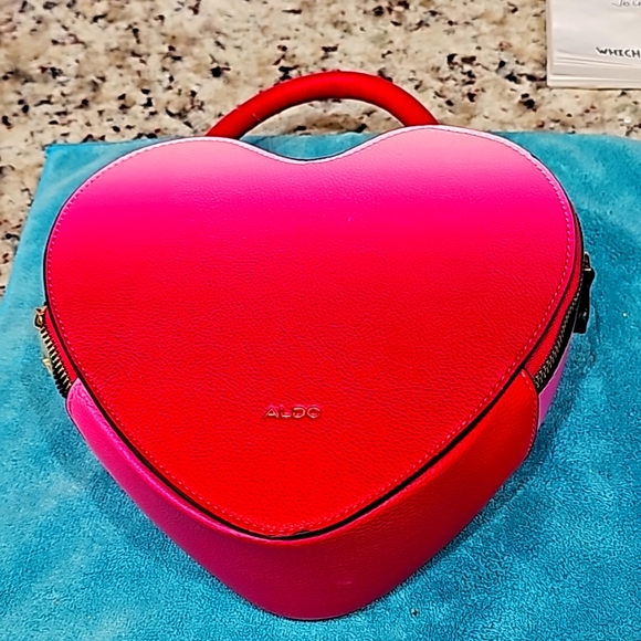 Aldo Bags Super Love Aldo Heart Shaped Purse Poshmark